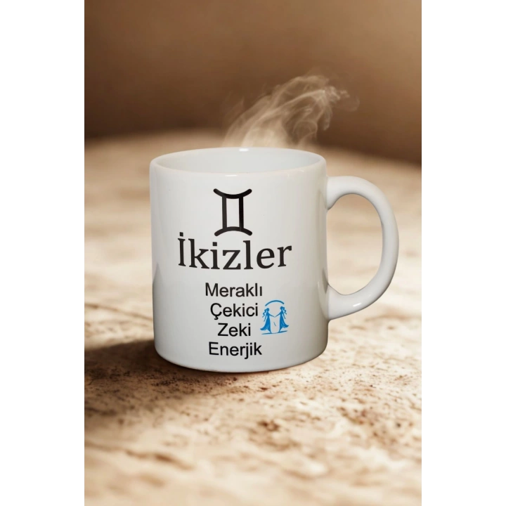 İkizler Burcu Temalı Burç Bardağı Kupa