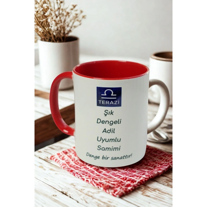 Terazi Burcu Kupa – Şık, Dengeli, Adil ve Uyumlu Tasarım Kupa