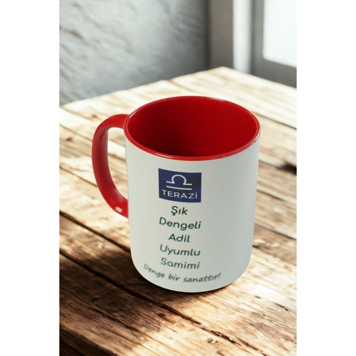 Terazi Burcu Kupa – Şık, Dengeli, Adil ve Uyumlu Tasarım Kupa