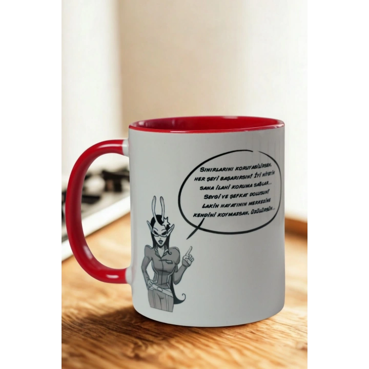 Yengeç Burcu Kupa Bardak – Burç Özellikli Porselen Kupa – Astroloji Temalı Hediye – Kişiye Özel Yengeç Kupa