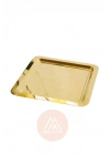 2Lİ Çift Tarafı Gold Tepsi, Kirazlı Kahve Fincanı, Lokumluk Set 8 Parça