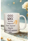 Kova Burcu Temalı Burç Bardağı Kupa