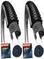 CST 27.5x2.10 Bisiklet Dış Lastiği JACK RABBİT Telli EPS X 2 Adet + CST İç Lastik Seti