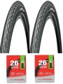 Chaoyang 26 Jant 26x1.75 (47-559) Bisiklet Dış Lastiği Yol Tipi H-460 X 2 Adet + Chaoyang İç Lastik Seti