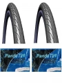 Mitas 28 Jant 28x1.60 (700x40C) (42-622) Hook Antipunctre V69 (Patlamaya Dirençli) X 2 Adet + Plus Panda İç Lastik Seti