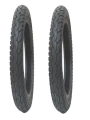 PK 16 Jant 16x2.50 Tubeless (Dublex) E-102 Elektrikli Bisiklet Dış Lastiği Siyah X 2 Adet