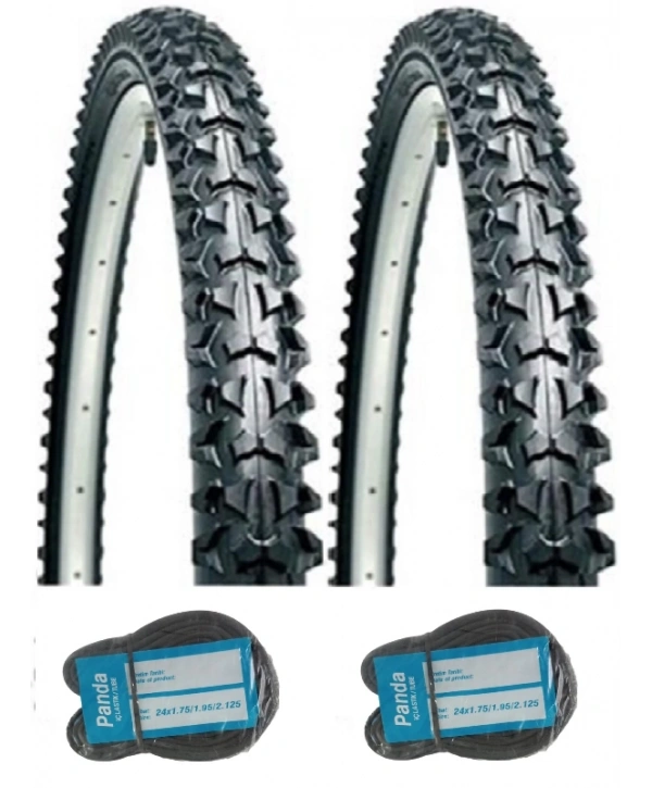 Duranta 24 Jant 24x1.90(2.00/2.10) D2413 Bisiklet Dış Lastiği X 2 Adet + Panda İç Lastik Seti