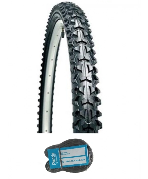 Duranta 24 Jant 24x1.90(2.00/2.10) D2413 Bisiklet Dış Lastiği + Panda İç Lastik Seti