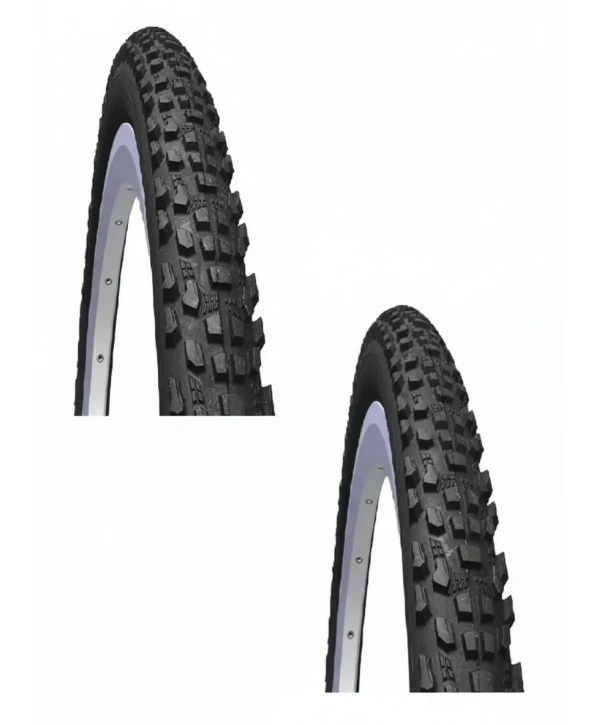 Rubena 24 Jant 24x2.10 3mm Zırhlı Bisiklet Dış Lastiği Siyah V85 X 2 Adet