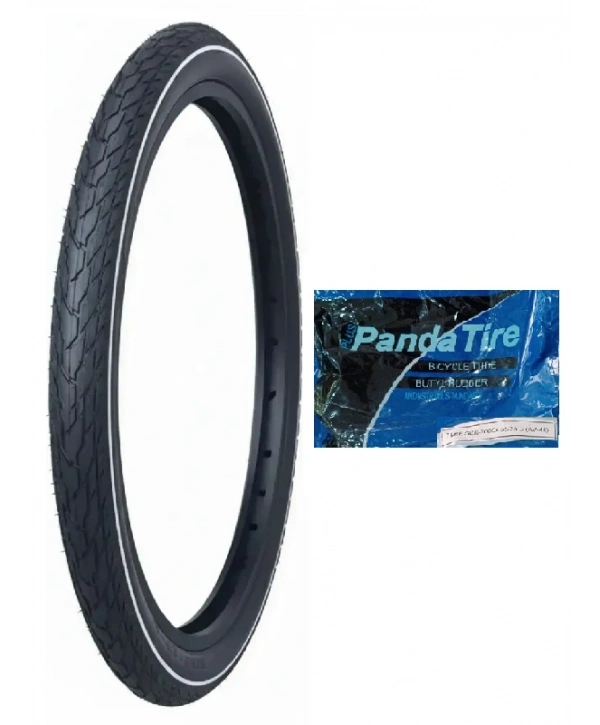 GRL 28/29 Jant 28x1.75 (700x45) (47-622) 3 mm Zırhlı Reflektörlü 5101 Bisiklet Dış Lastiği + Plus Panda İç Lastik Seti