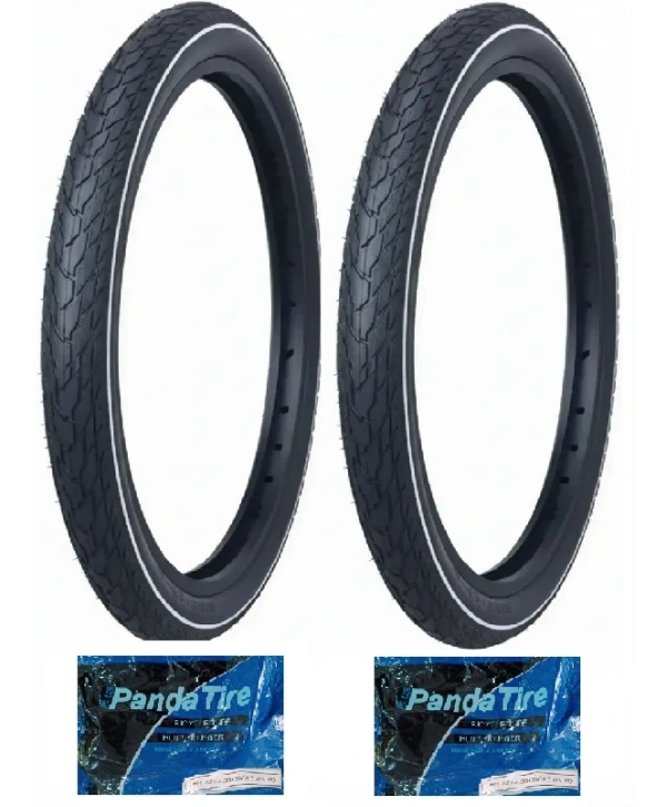 GRL 28 Jant 28x1.1/4 (32-622) (700x32) 1 mm Zırhlı 5101 Bisiklet Dış Lastiği X 2 Adet + Plus Panda İç Lastik Seti