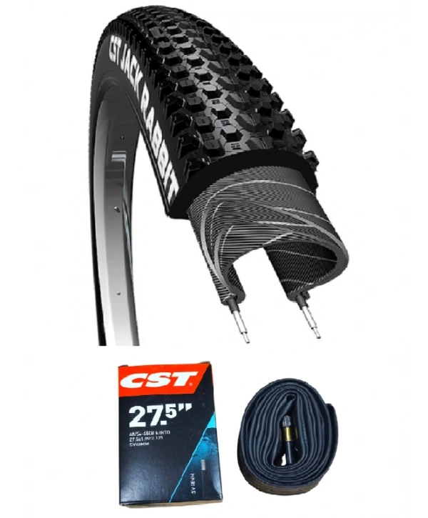 CST 27.5x2.10 Bisiklet Dış Lastiği JACK RABBİT Telli EPS + CST İç Lastik Seti