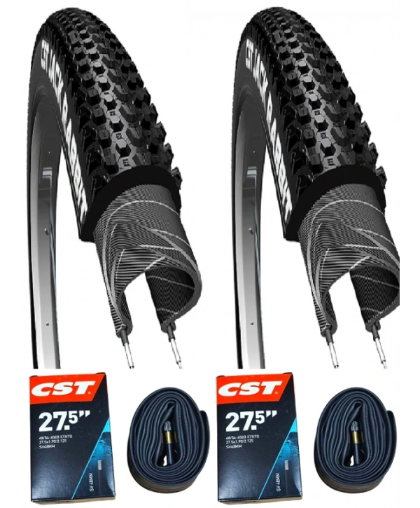CST 27.5x2.10 Bisiklet Dış Lastiği JACK RABBİT Telli EPS X 2 Adet + CST İç Lastik Seti