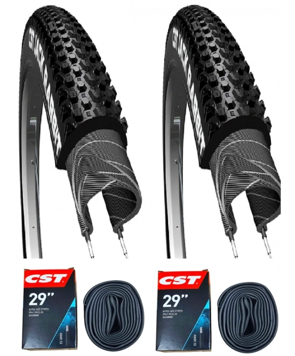 CST 29x2.10 Bisiklet Dış Lastiği JACK RABBİT Telli EPS X 2 Adet + CST İç Lastik Seti