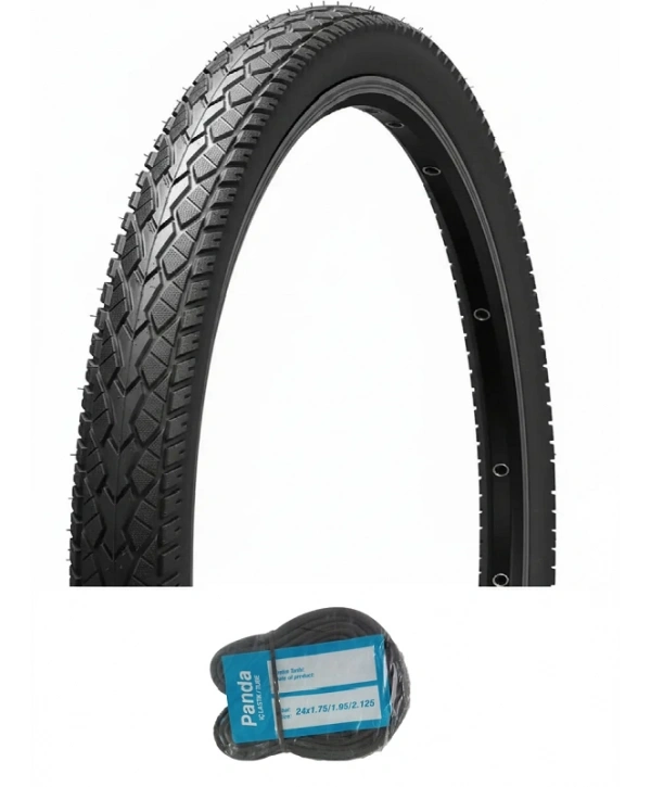 Chaoyang 24 Jant 24x1.95 H-5113 5 MM ZIRHLI Bisiklet Dış Lastiği + Panda İç Lastik Seti