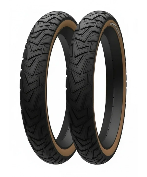 CST Ride 20x4.00 Kahverengi Yanaklı Dayanıklı Fat Bike Bisiklet Dış Lastiği X 2 Adet