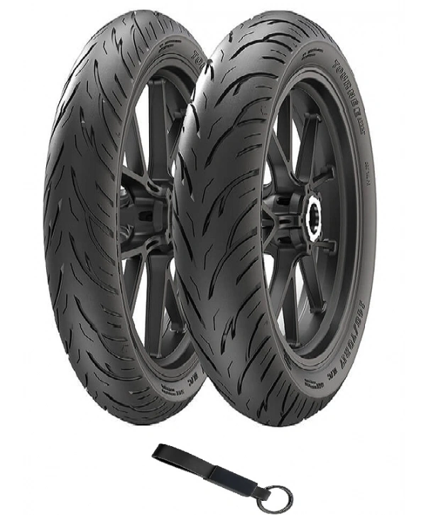 Anlas 90/90-17 ve 110/80-17 Tournee Sport (2025) TVS RAİDER Ön ve Arka Lastik Seti + Olgun Motor Anahtarlık