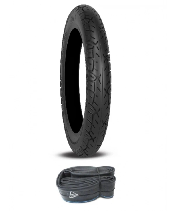 Billas 14x2.50 Tube Type (İç Lastik Gerektirir) BL410 Elektrikli Bisiklet Dış Lastiği + İç Lastik Seti