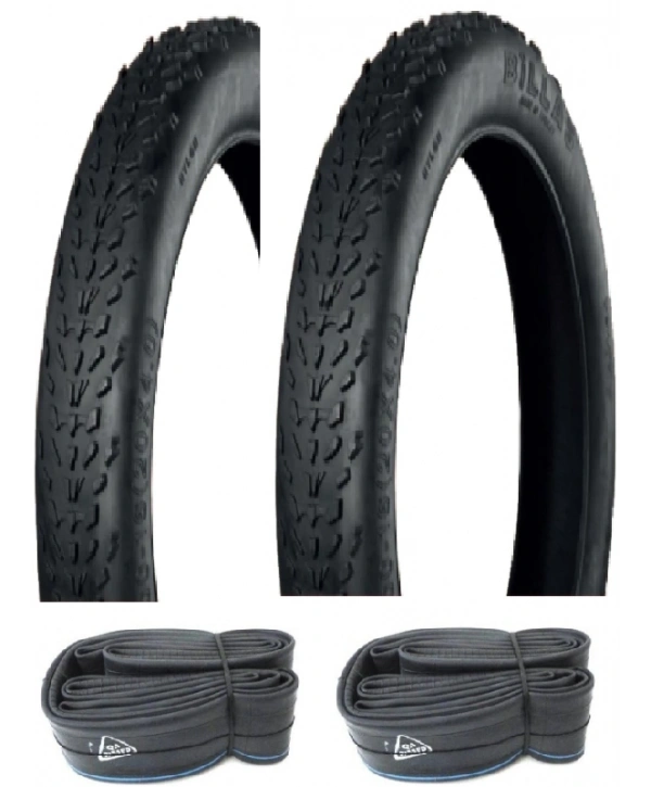 Billas 20 Jant 20x4.00 (90/100-16) BL306 Elektrikli Bisiklet Dış Lastiği X 2 Adet + Anlas İç Lastik Seti