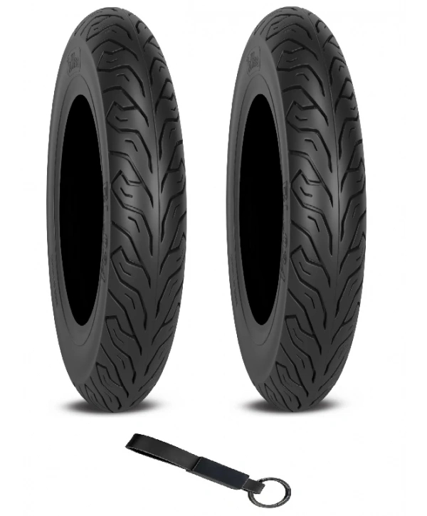 Billas 90/90-12 BL034 X 2 Adet TVS JÜPİTER Ön ve Arka Lastik Seti + Olgun Motor Anahtarlık