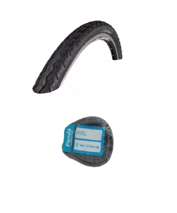 Chaoyang 26 jant 26x1.75 (44-559) Bisiklet Dış Lastiği Yol Tipi H-459 + Panda İç Lastik Seti