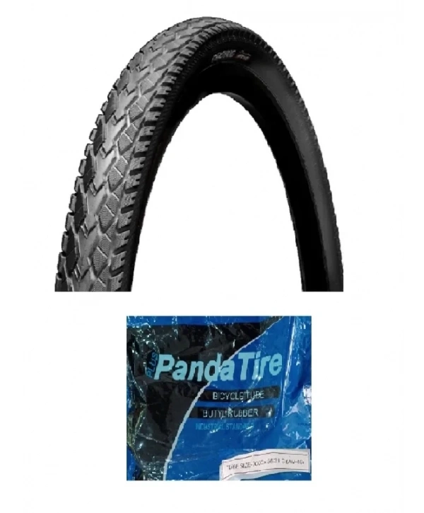 Chaoyang 28 Jant 700x40C (42-622) Bisiklet Dış Lastiği 1,5 mm Zırhlı Mako Shark Hippo Skin H-5113 + Plus Panda İç Lastik Seti