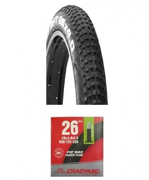 CST 24x4.00 C1752 Kum Tipi Bisiklet Dış Lastiği + Chaoyang İç Lastik Seti