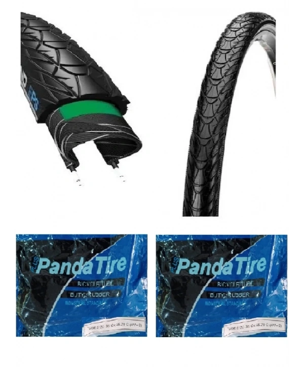 CST 27.5 Jant 27.5x1.75 Bisiklet Dış Lastiği Zırhlı (Telli) C1698N Allround X 2 Adet + Plus Panda İç Lastik Seti