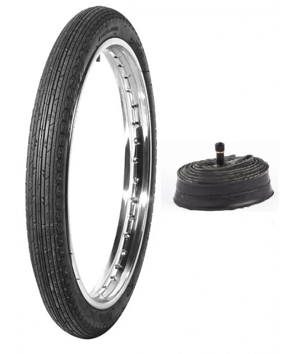 Diamond 17 Jant 2.25-17 Tube Type (İç Lastikli) 4PR (4 Kat) F (Ön) Extreme Motosiklet Dış Lastiği + KRT İç Lastik Seti