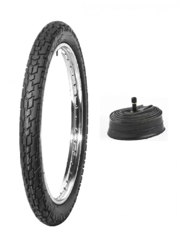 Diamond 17 Jant 2.50-17 Tube Type (İç Lastikli) 6PR (6 Kat) R (Arka) Motosiklet Dış Lastiği + KRT İç Lastik Seti