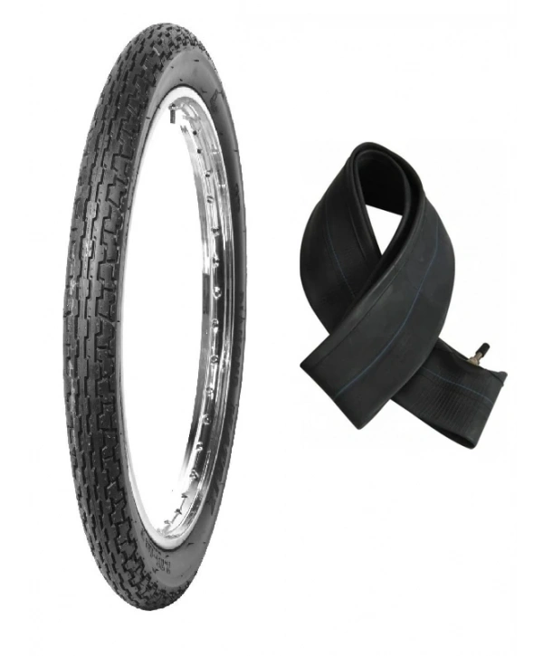 Diamond 18 Jant 90/90-18 Tube Type (İç Lastikli) 6PR (6 Kat) Matrix Motosiklet Dış Lastiği + KRT İç Lastik Seti