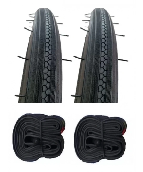 Diamond 27 Jant 27x1 1/4 (28/32-630) Bisiklet Dış Lastiği X 2 Adet + Leo İç Lastik Seti