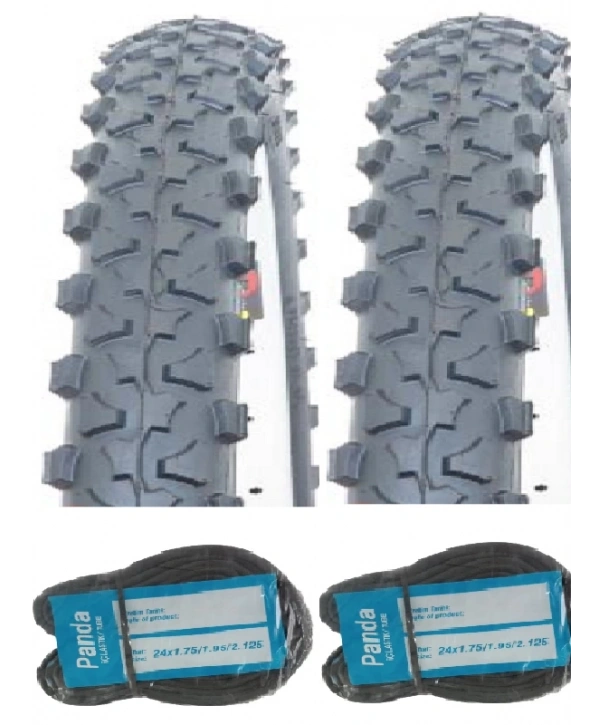 Duranta 24 Jant 24x1.90 D2413 Bisiklet Dış Lastiği X 2 Adet + Panda İç Lastik Seti