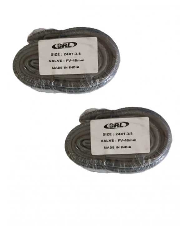 GRL 24x1.3/8 (37-540) FV 48 mm İnce Sibop Bisiklet İç Lastiği X 2 Adet