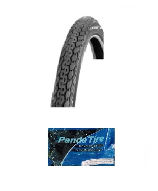 GRL 27,5 Jant (26X1 1/2) 27.5x2.10 1mm Zırhlı GIB101 Bisiklet Dış Lastiği + Plus Panda İç Lastik Seti