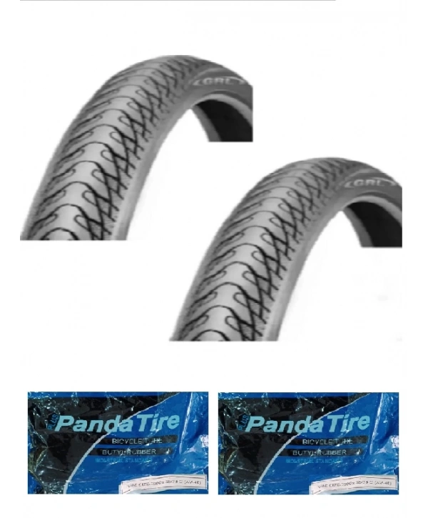 GRL 28/29 Jant 28x1.75 29x1.75 (700x45) (47-622)1 mm Zırh Reflektörlü 1151 Bisiklet Dış Lastiği X 2 Adet + Plus Panda İç Lastik Seti