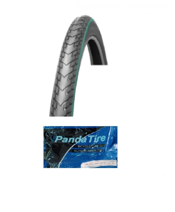 GRL 28x1.5/8x1.50 (700x38) (40-622) 1 mm Zırhlı Reflektörlü 1081 Bisiklet Dış Lastiği + Plus Panda İç Lastik Seti