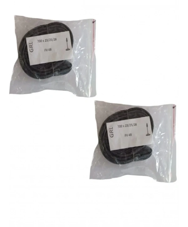 GRL 700x23 (700X25/700X28) Fv 48 Mm Ince Sibop Bisiklet Iç Lastiği X 2 Adet