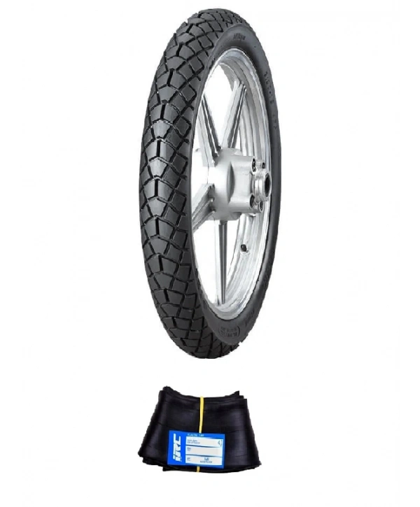 IRC 17 Jant 2.50-17 Tube Type (İç Lastikli) F (Ön) MB-79 Motosiklet Dış Lastiği + IRC 2.25/2.50-17 İç Lastik Seti