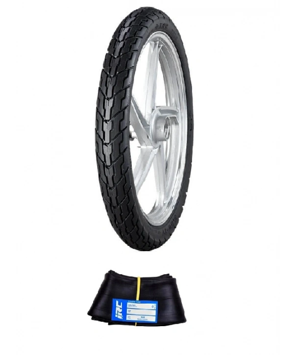 IRC 17 Jant 2.50-17 Tube Type (İç Lastikli) F (Ön) NF-29 Motosiklet Dış Lastiği + IRC 2.25/2.50-17 İç Lastik Seti