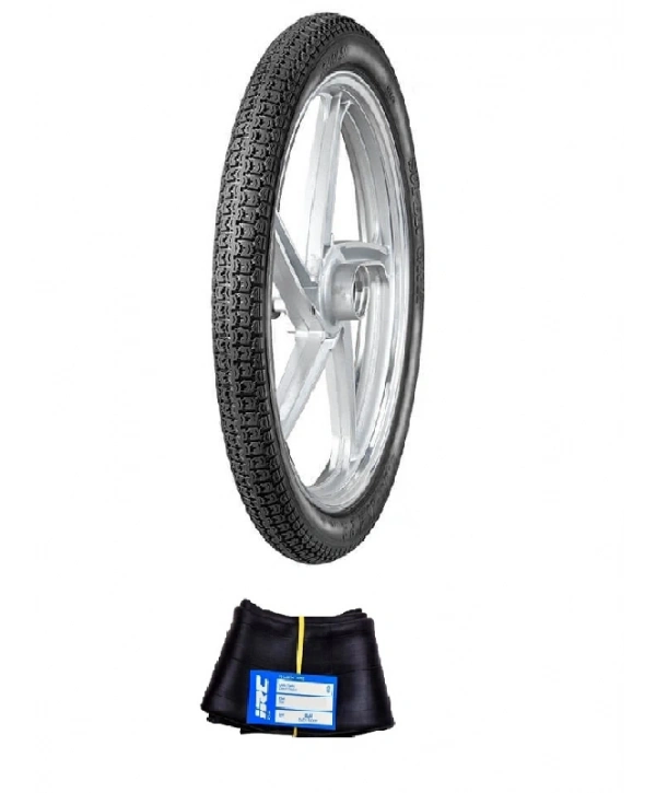 IRC 18 Jant 2.25-18 Tube Type (İç Lastikli) Supergrip Motosiklet Dış Lastiği + IRC 2.25/2.50-18 İç Lastik Seti