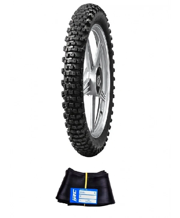 IRC 18 Jant 3.00-18 Tube Type (İç Lastikli) MS-3 Motosiklet Dış Lastiği + IRC 2.75/3.00-18 İç Lastik Seti