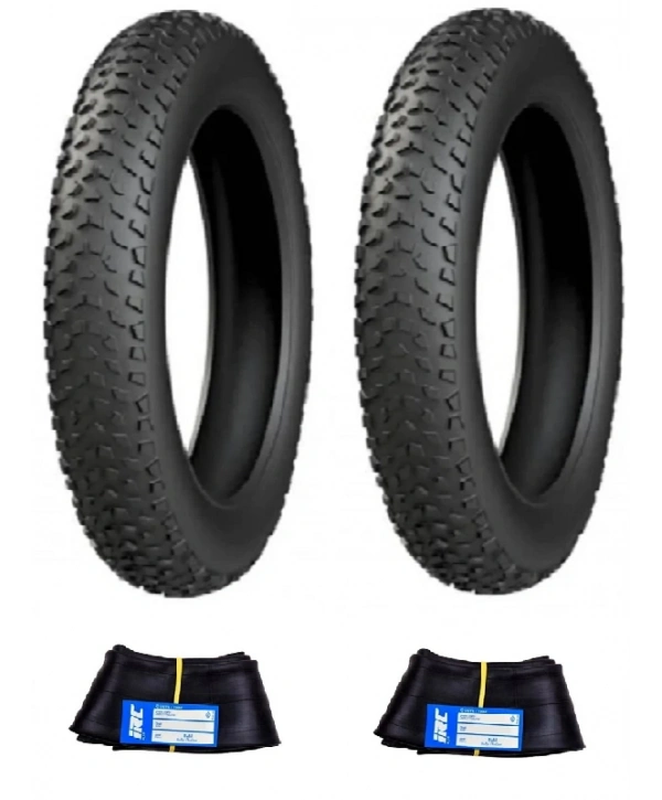 IRC 20x4.00 Tube Type (İç Lastikli) Elektrikli Bisiklet Dış Lastiği + IRC İç Lastik Seti X 2 Adet