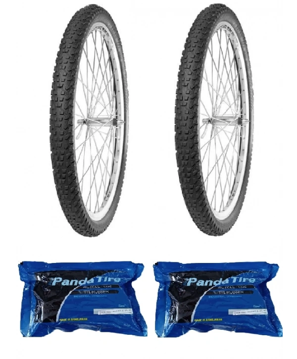 IRC 24 Jant 24x2.10 Dark Side Bisiklet Dış Lastiği X 2 Adet + Plus Panda İç Lastik Seti