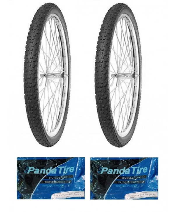 IRC 28 Jant 700x38 B-37 Bisiklet Dış Lastiği X 2 Adet + Plus Panda İç Lastik Seti