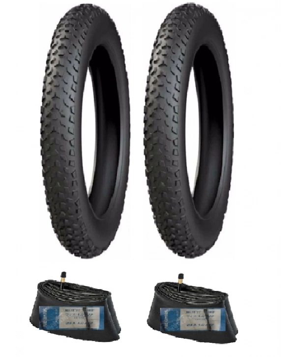 Meghna 20 Jant 20x4.00 ZIRHLI Fat Bike Dış Lastiği X 2 Adet + Meghna İç Lastik Seti