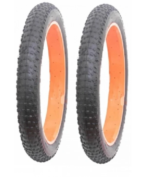 Meghna 24 Jant 24x4.00 M2454 Fat Bike Dış Lastiği Siyah X 2 Adet