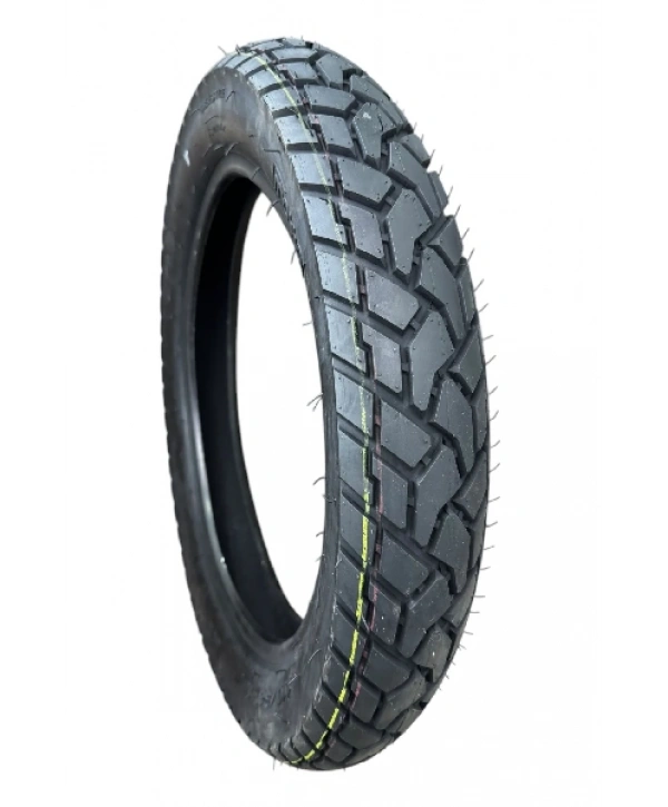 Motto 16 Jant 110/90x16 Tubeless (Dublex) 6PR (6 Kat) Pro Road Motosiklet Dış Lastiği Siyah