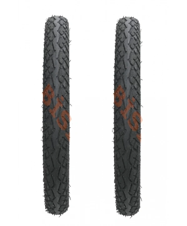 Motto 16 Jant 16x2.50 Tubeless (Dublex) E-City Elektrikli Bisiklet Dış Lastiği Siyah X 2 Adet