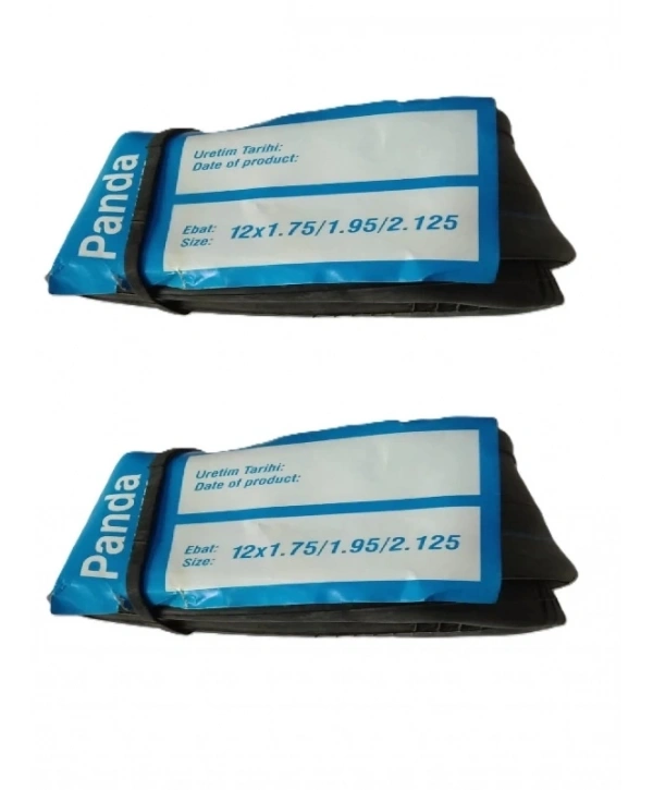 Panda 12 Jant 12x1.75 - 12x2.125 Bisiklet İç Lastiği AV 40 mm Motor Sibop X 2 Adet